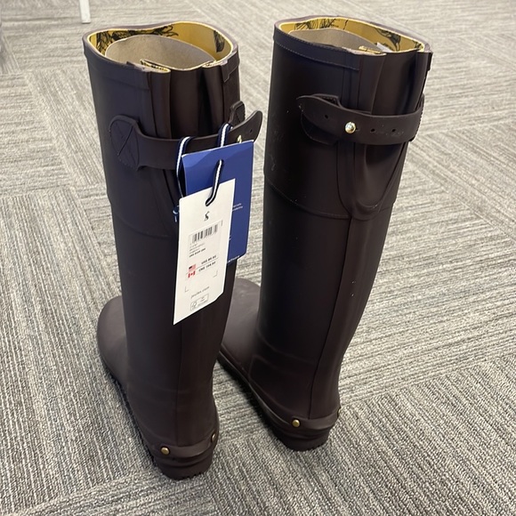 Joules Shoes - Joules Brockington Dark Brown Rainboots